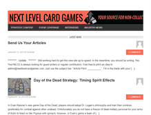 Tablet Screenshot of nextlevelcardgames.com